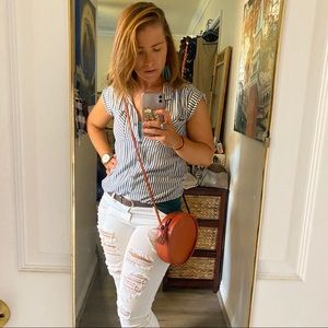 Brown Woman’s Vintage Crossbody Handbag